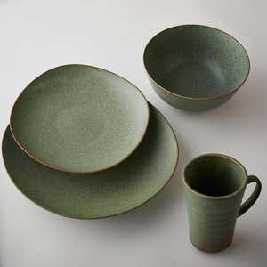 Terra Green Stone Dinnerware Collection