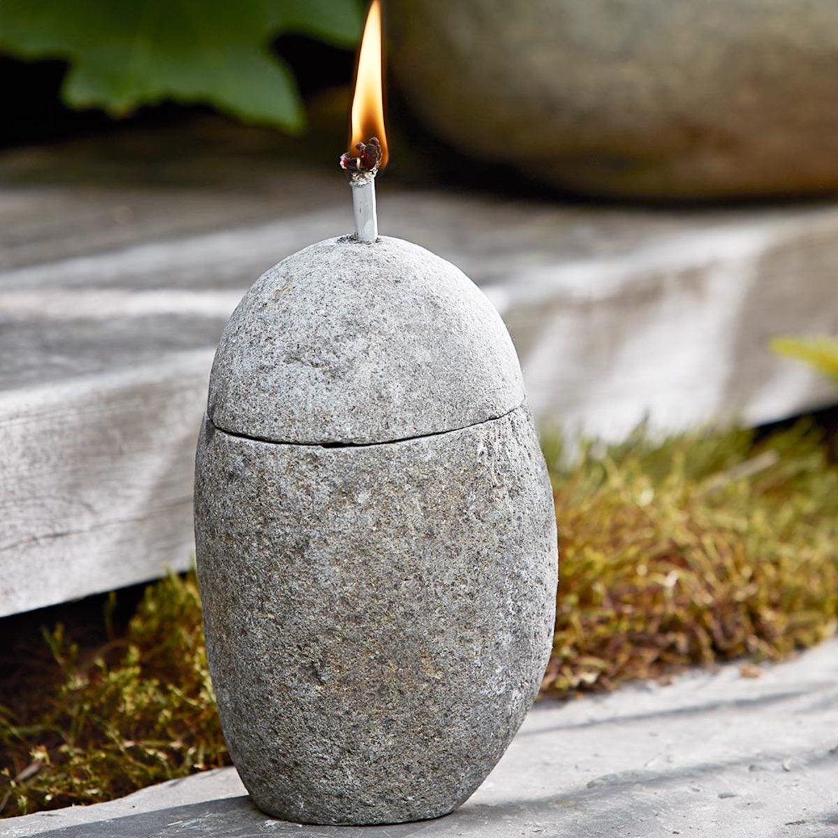 Zen Stone Oil Lamp
