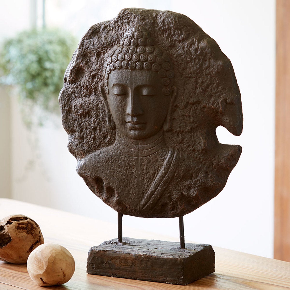 Standing Buddha Medallion Sculpture
