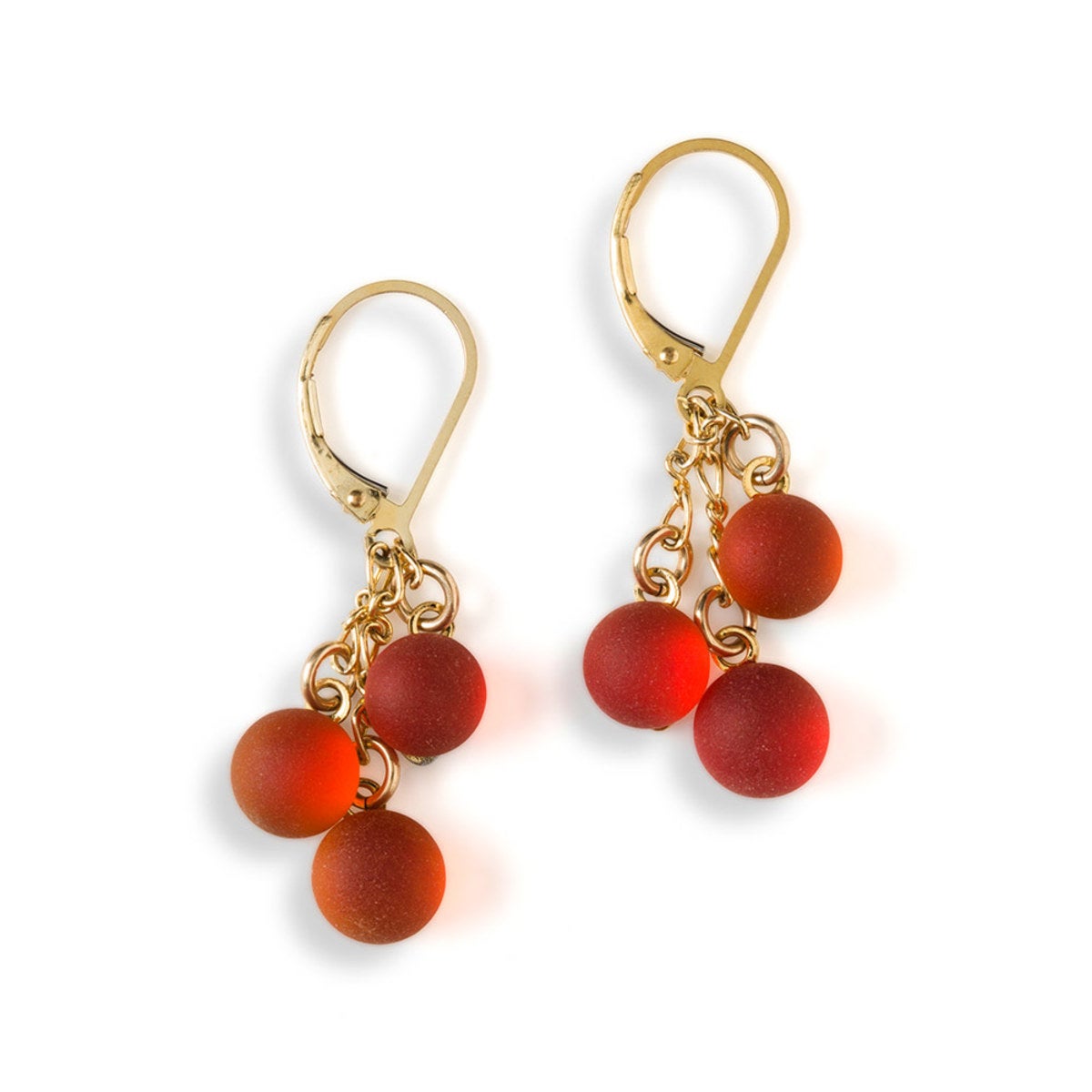 Tiny drop sea glass earrings - cultured beach glass jewelry | eBay