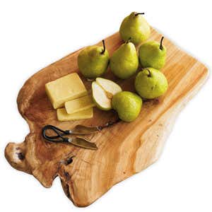 Organic Cheese and Pear on Root Board Gift Set