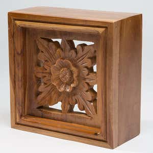 Handcarved Floral Wall Boxes
