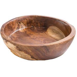 Indonesian Teak Wood Display Bowls