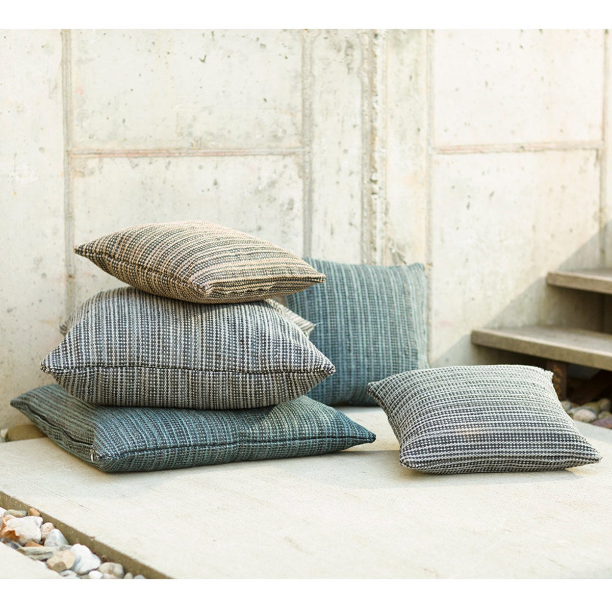 Handwoven Recycled Rubber Indoor/Outdoor Pillow Covers