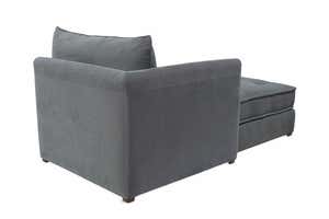 Eco Sectional Sofa Right Side Chaise - Brussels Linen Haze Stripe - Haze Stripe