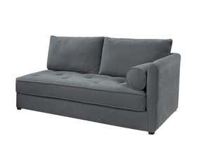 Eco Sectional Sofa Right Side Chaise - Stonewash Belize Cafe Noir