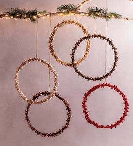 Handcrafted Bell Wreath, 16" - Gold