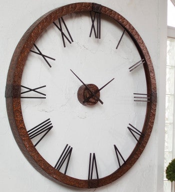 Amarion Hammered Copper Wall Clock Frame