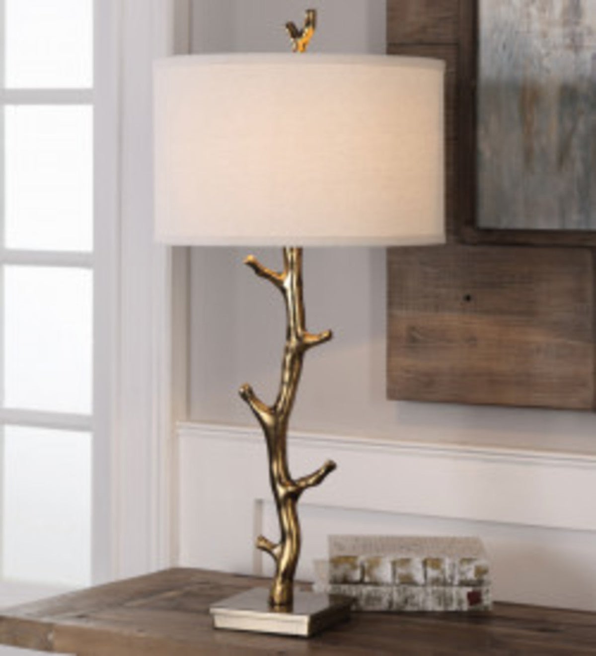 Javor Antiqued Gold Plated Branch Lamp