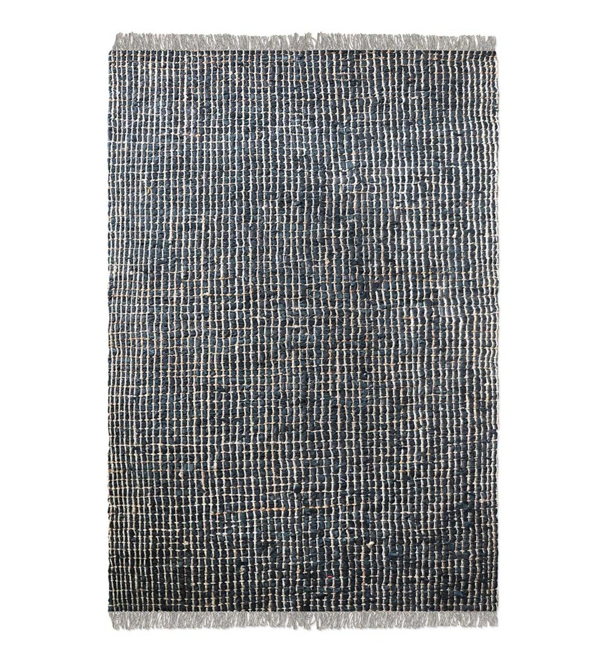 Braymer Recycled Leather and Natural Hemp Rug