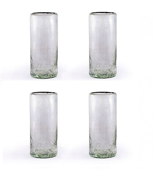 Maya Recycled Shot Glass, Set /4 - Amber