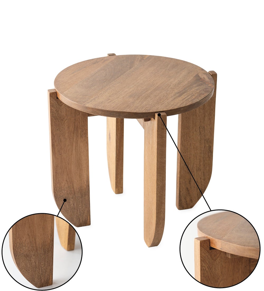 Mango Wood Modern Coffee Table