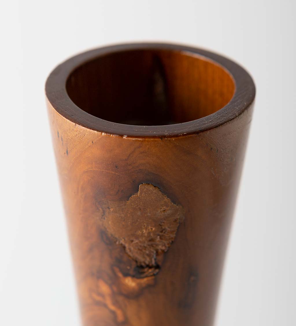 Glass Infused Teak Candle Holder Collection
