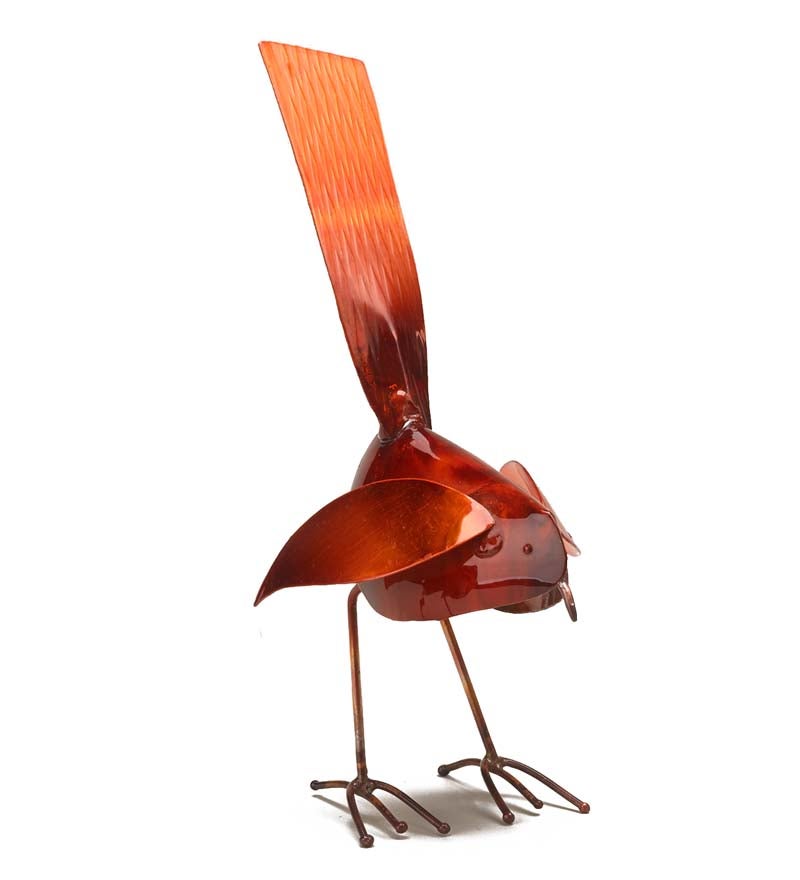 Handcrafted Copper Bird Statue