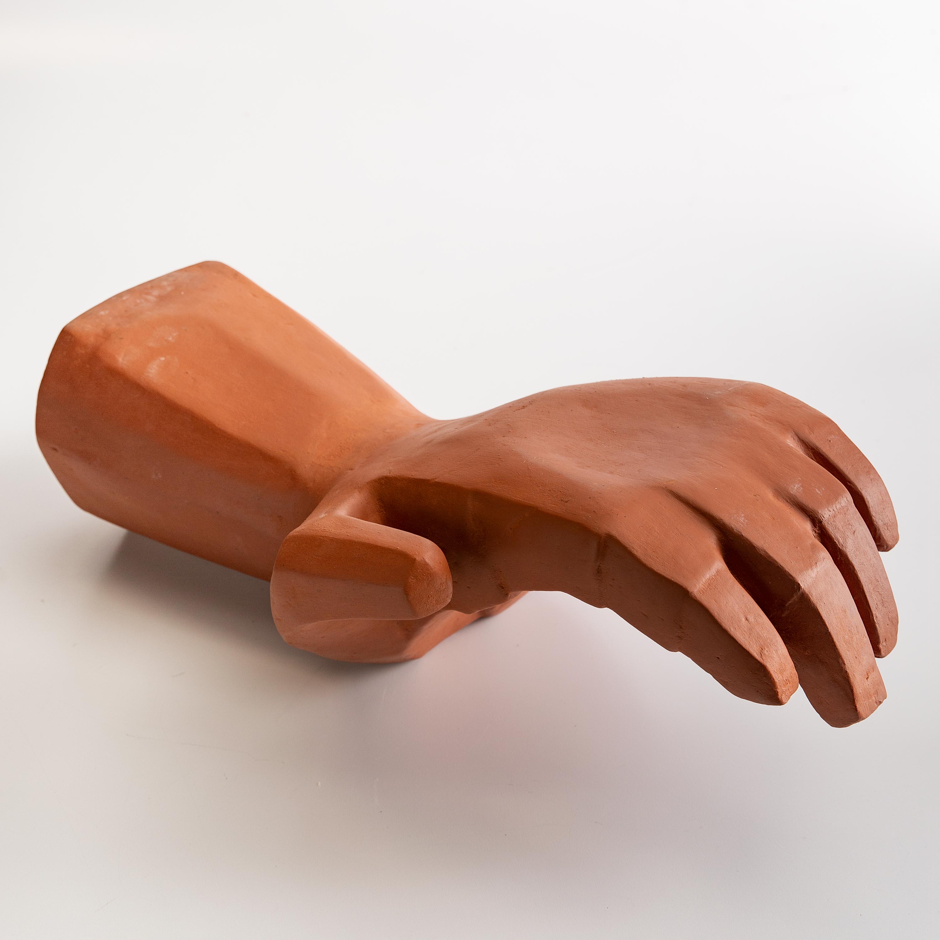 Clay Hand Sculpture