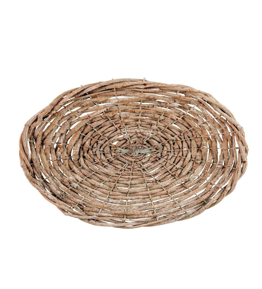 Round Rustic Twig Charger, Set of 4