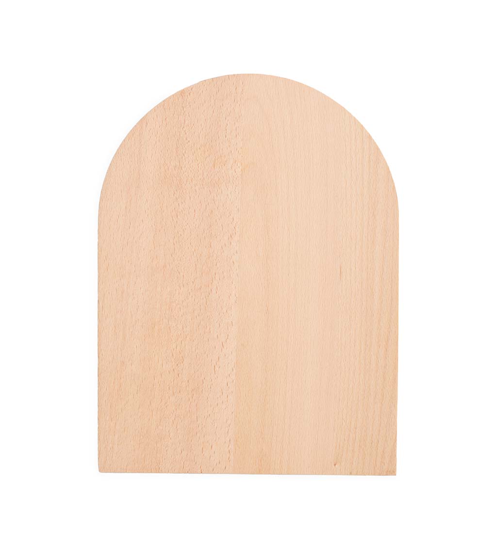Grooved Beechwood Serving Tray, Arch