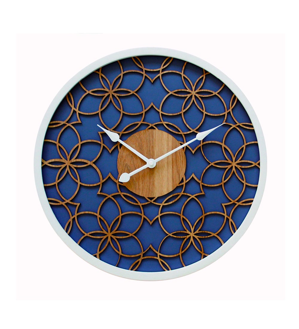 Modern Flower 3D Wood Wall Clock