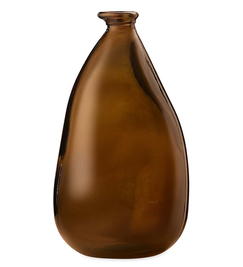 Oblong Recycled Glass Balloon Vase, 14"