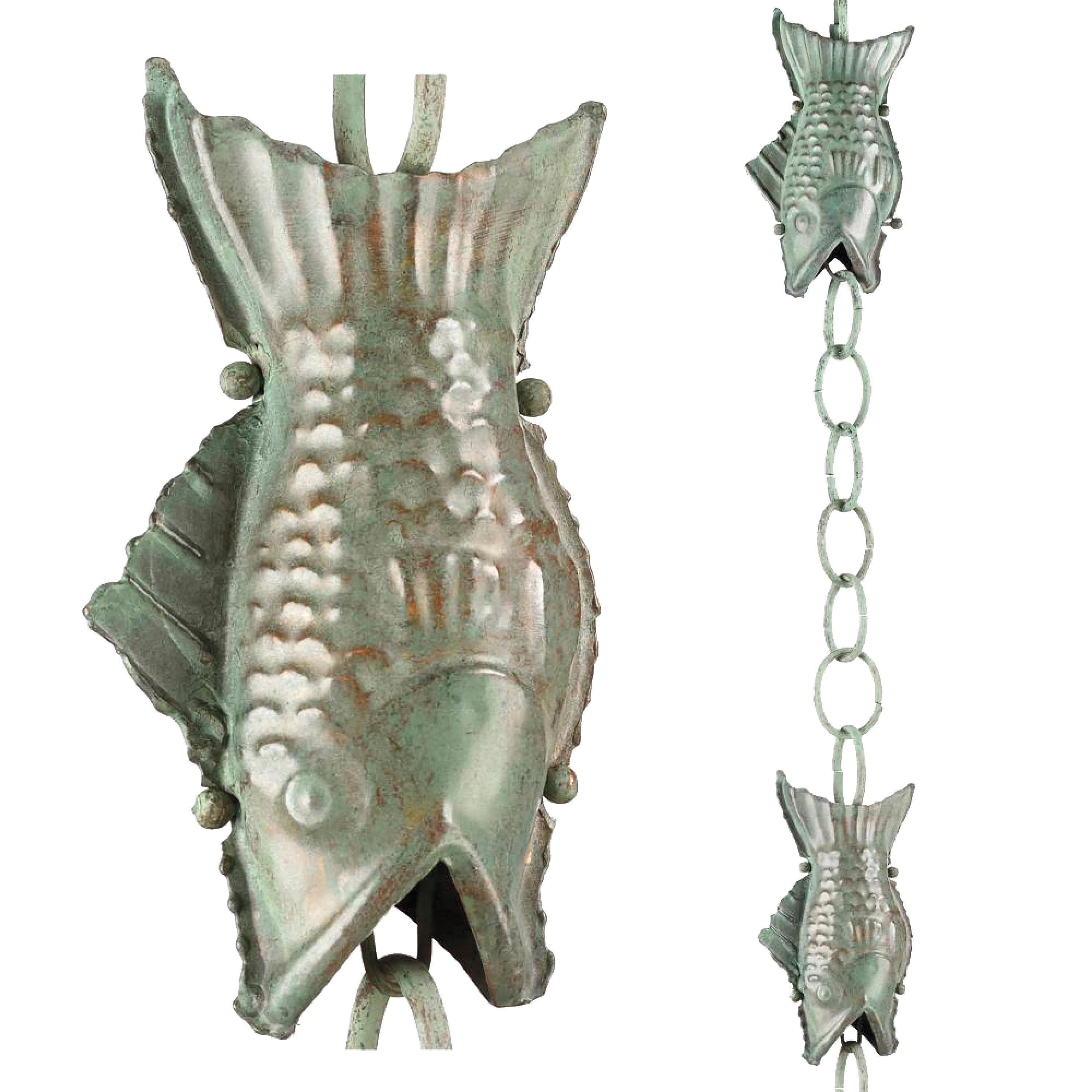 Handcrafted Fish Rain Chain swatch image