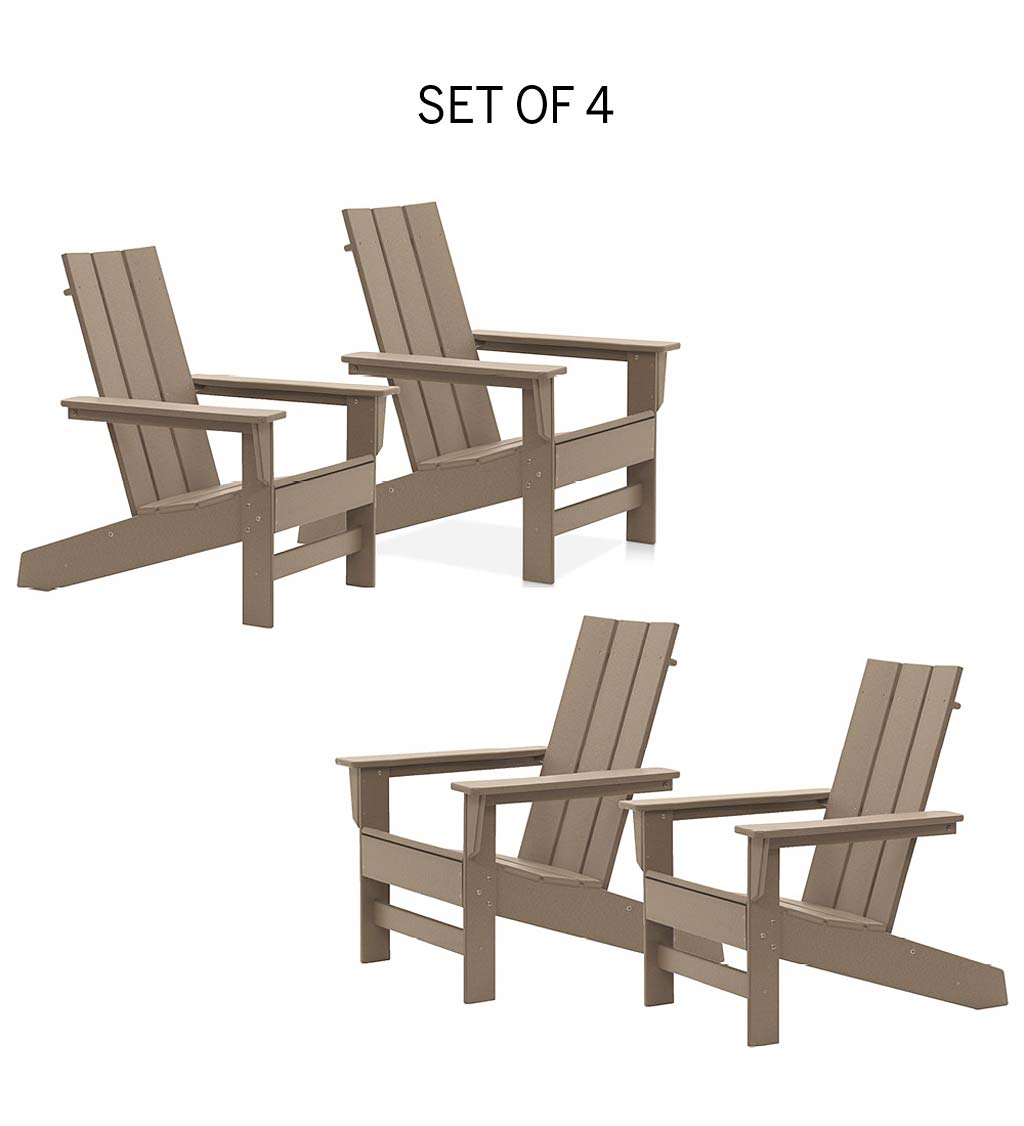 Aria Adirondack Chair Traditional Collection, Set of 4