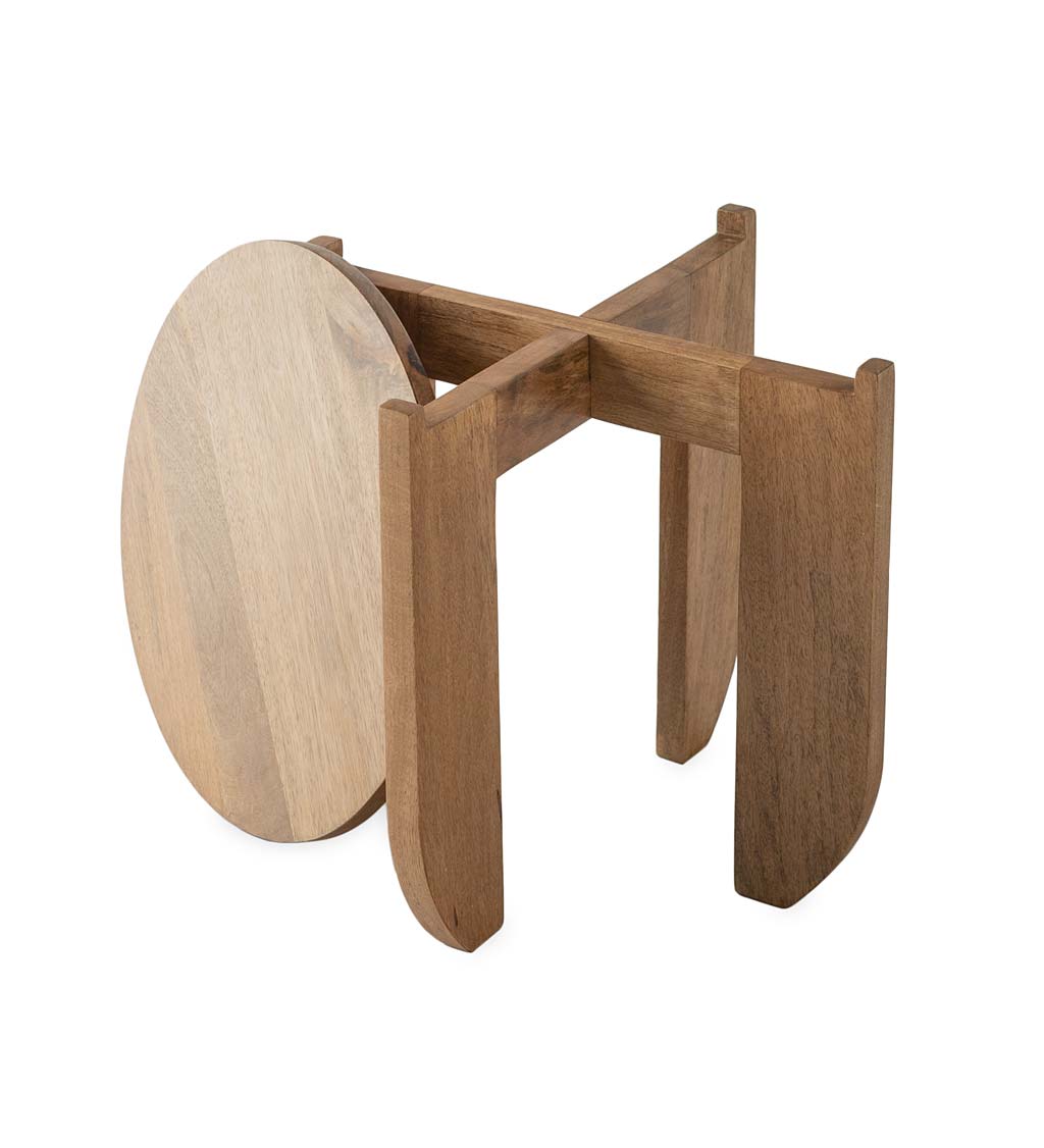 Mango Wood Modern Side Table
