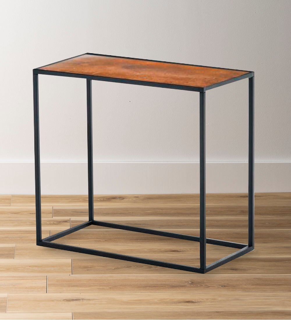 Pietra Metal Rectangular Side Table