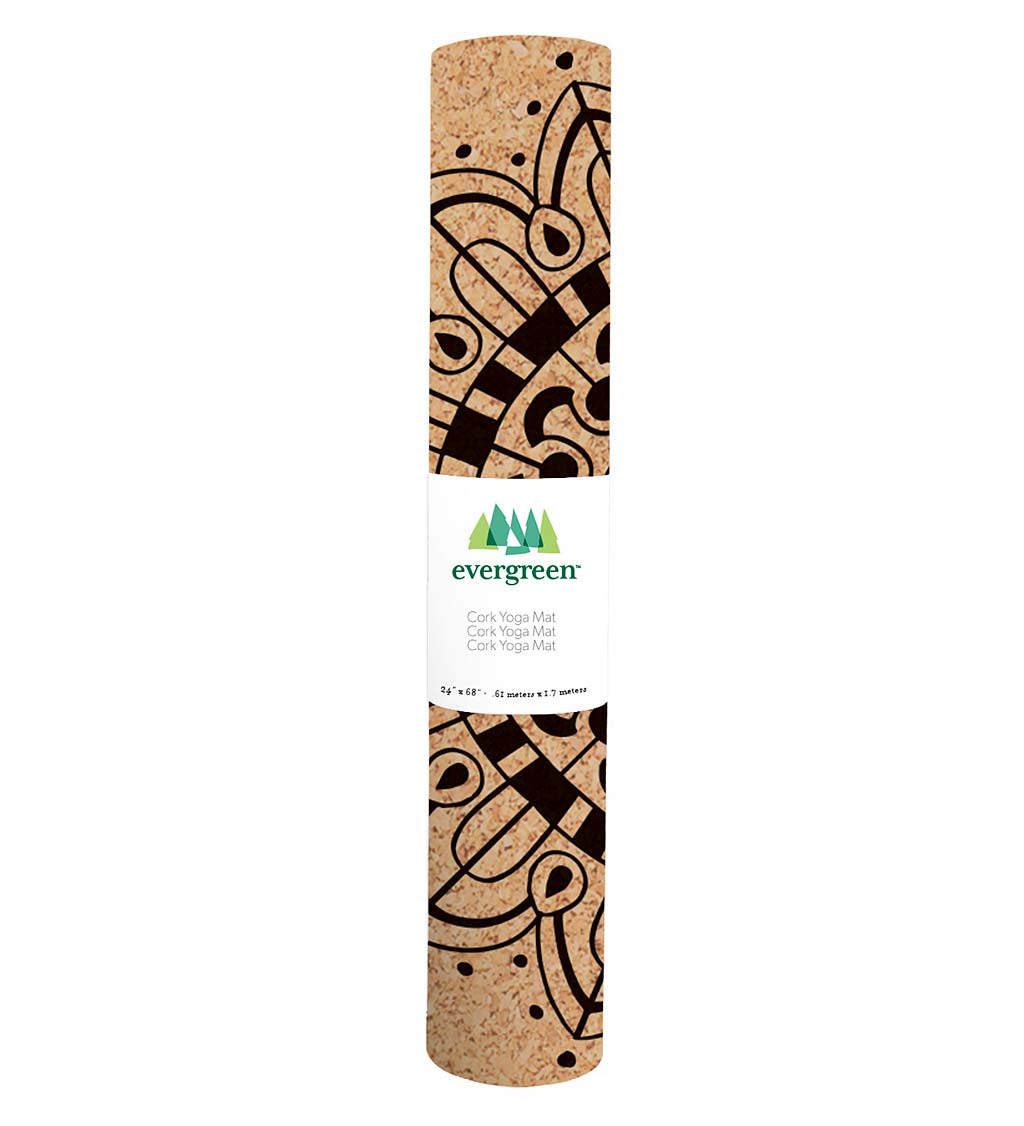 Antimicrobial Cork Yoga Mat, 4mm