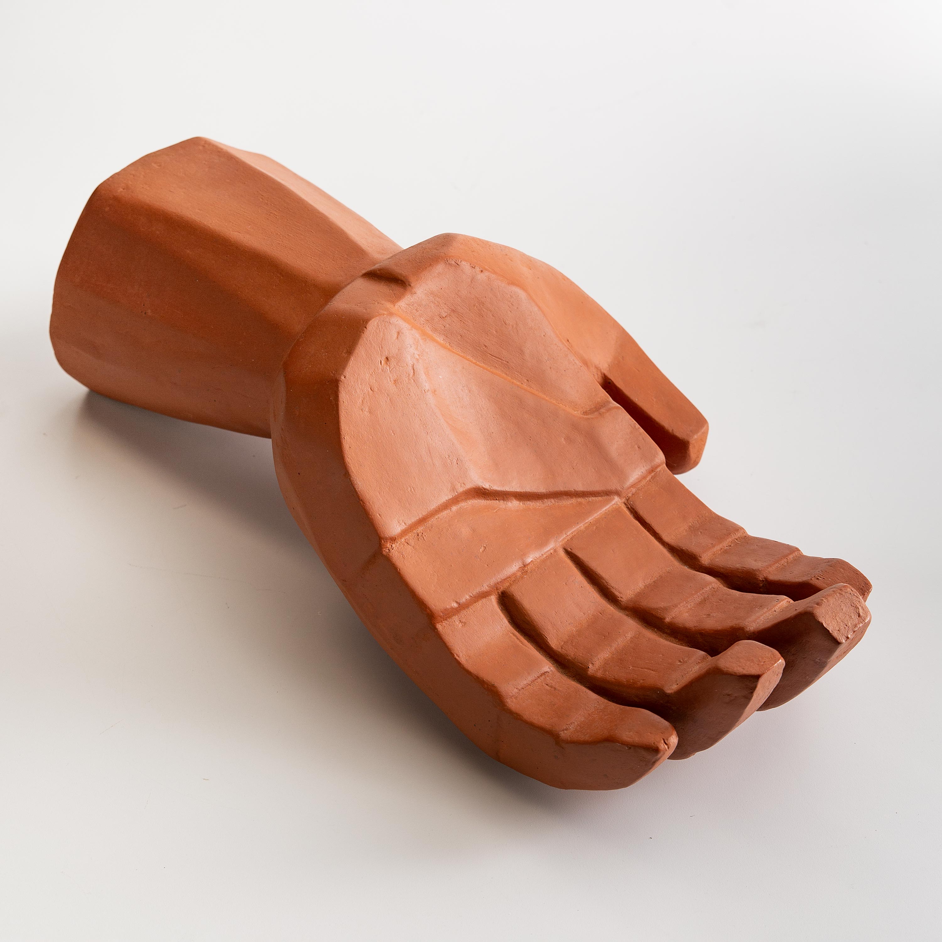 Clay Hand Sculpture