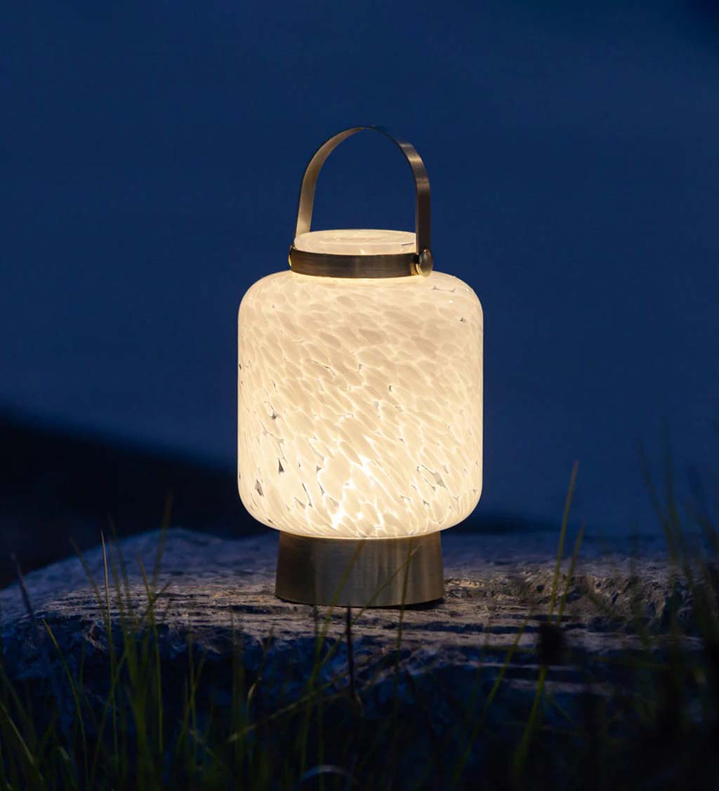 Rechargeable Hand-Blown Glass Lightkeeper Lanterns