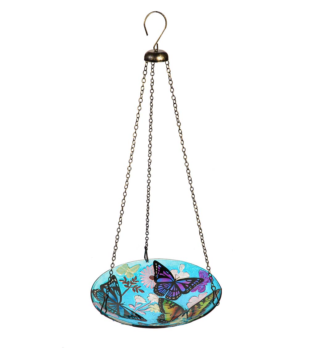 Hanging Glass Birdbath
