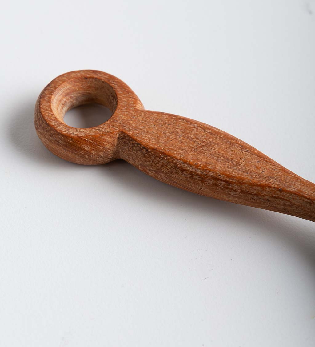 Double-Ended Measuring Wood Turned Spoon