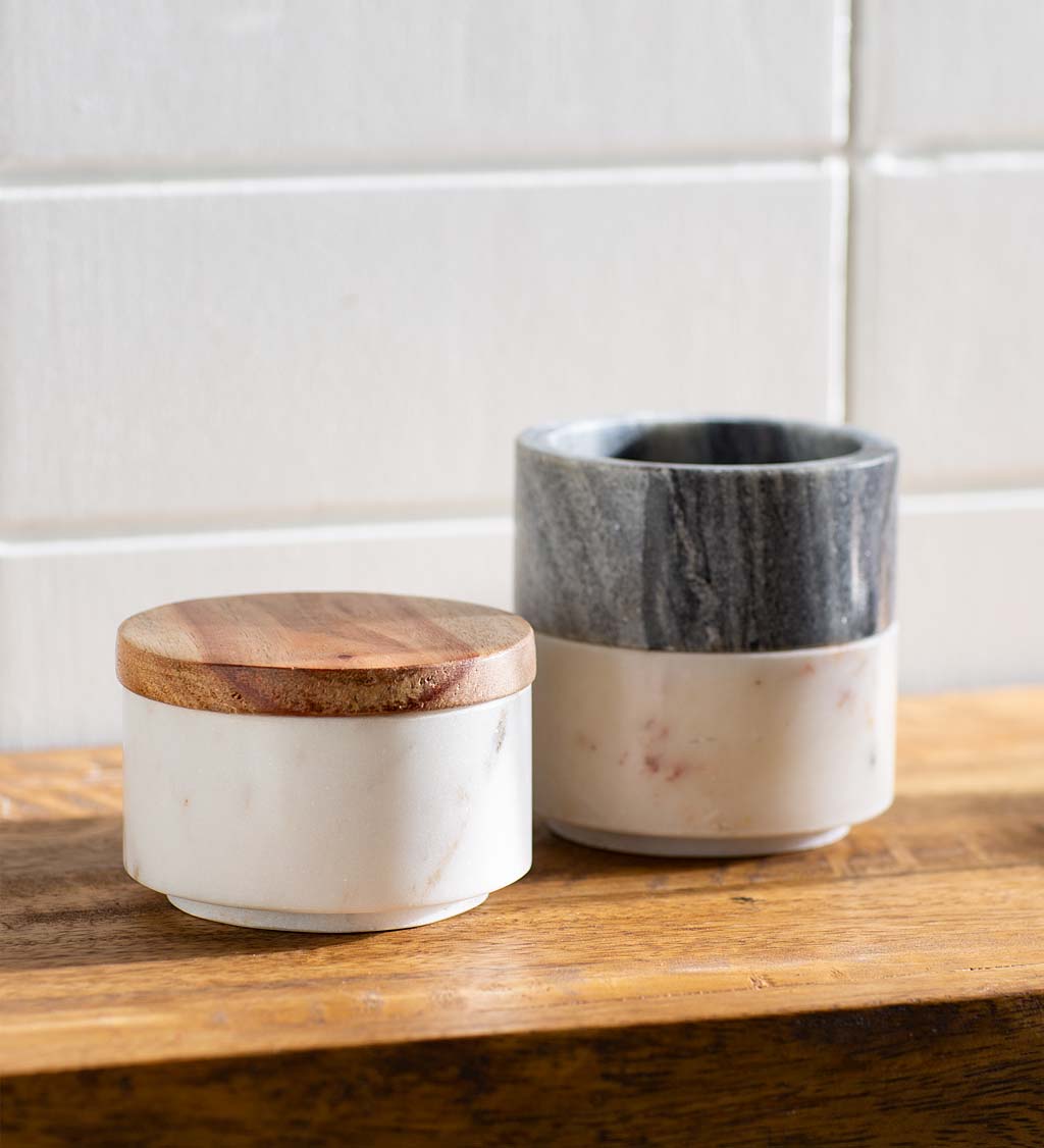 Stacking Marble Pinch Pots