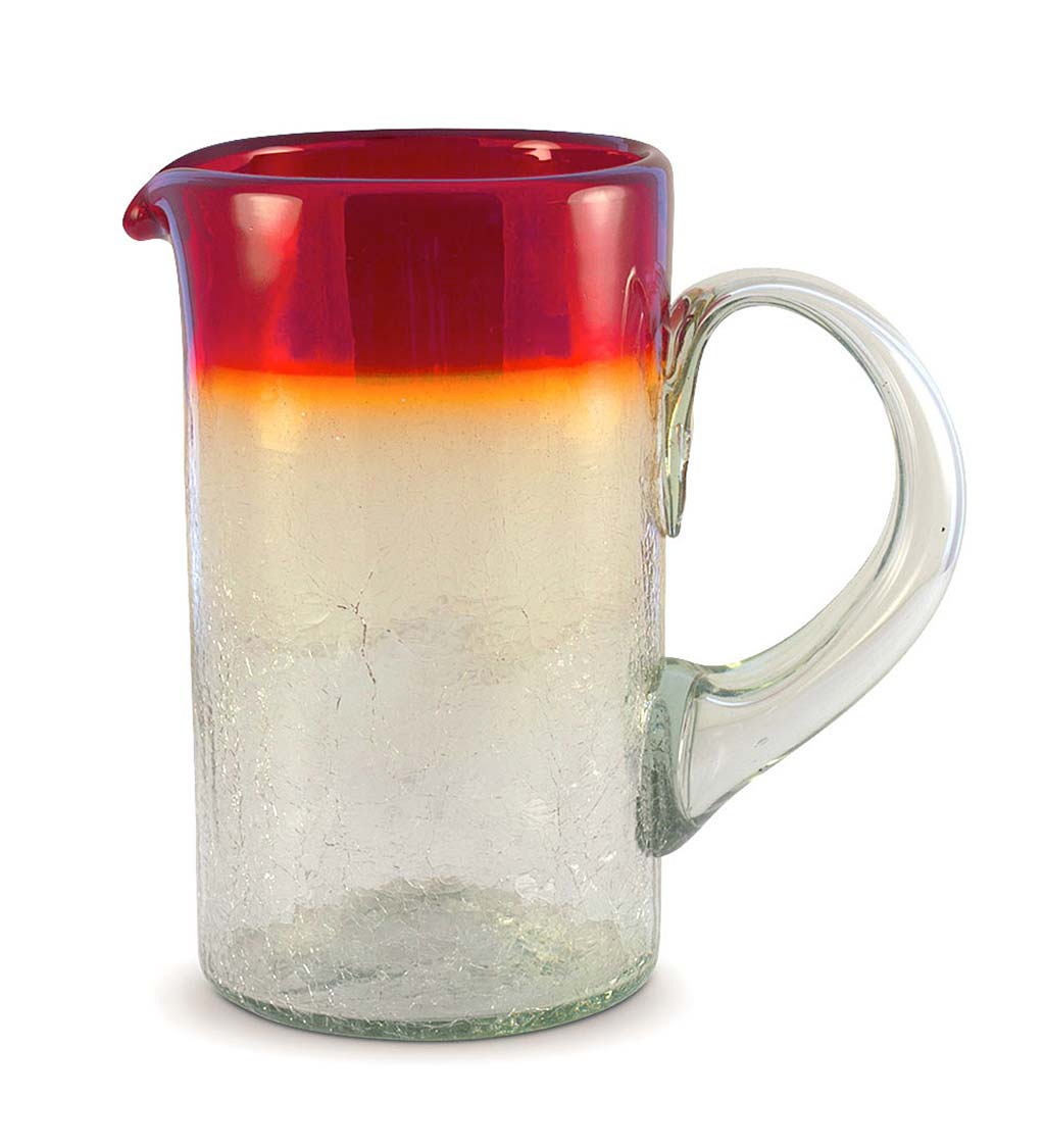 Maya Red Recycled Glassware Collection