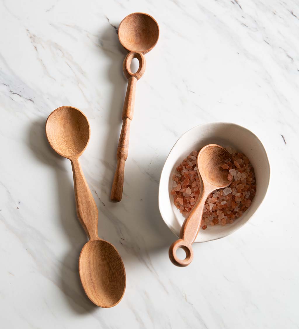 Wide Scooped Wood Turned Spoon