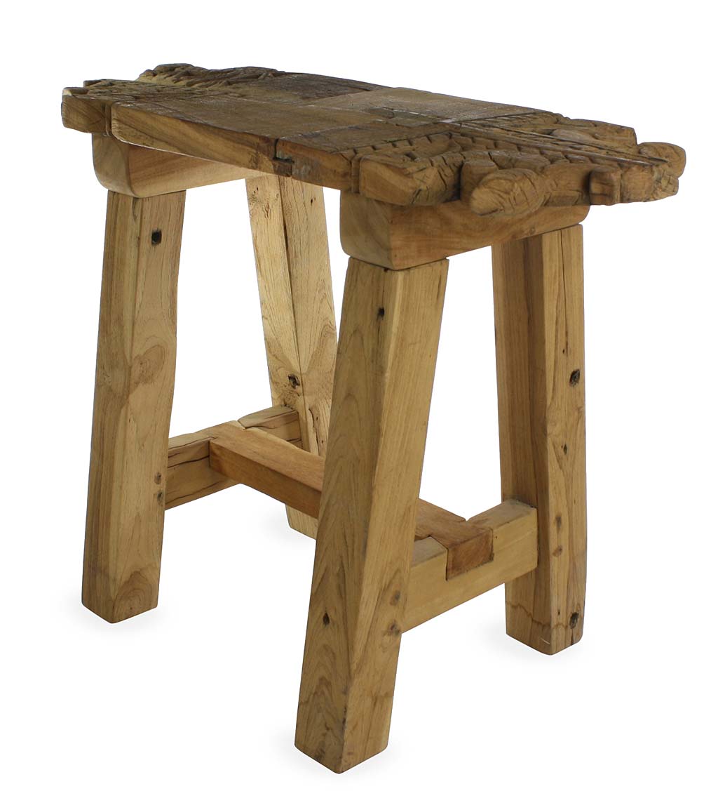 Portico Salvaged Wood Accent Stool