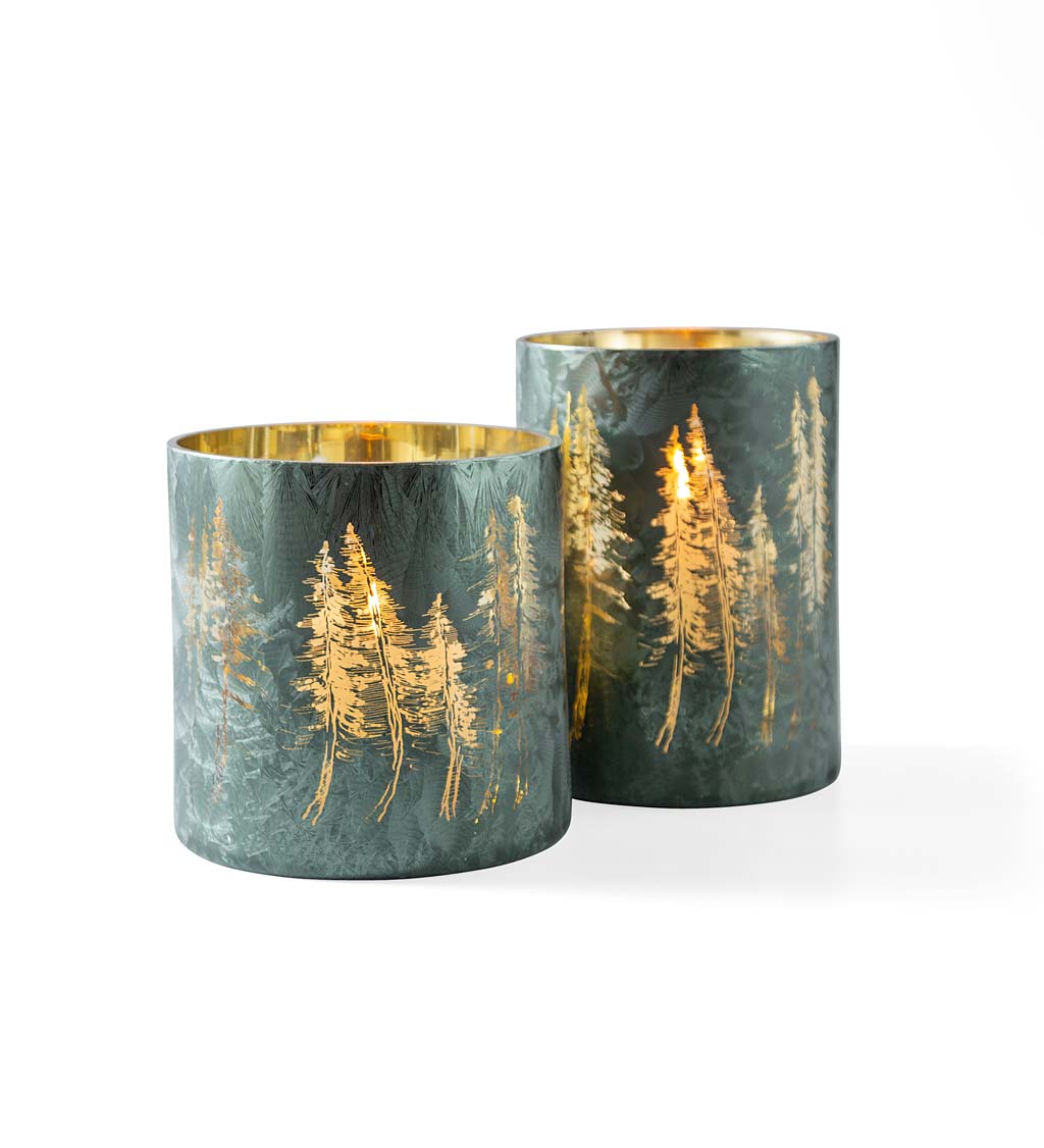 Pine Tree Etched Hurricane Collection