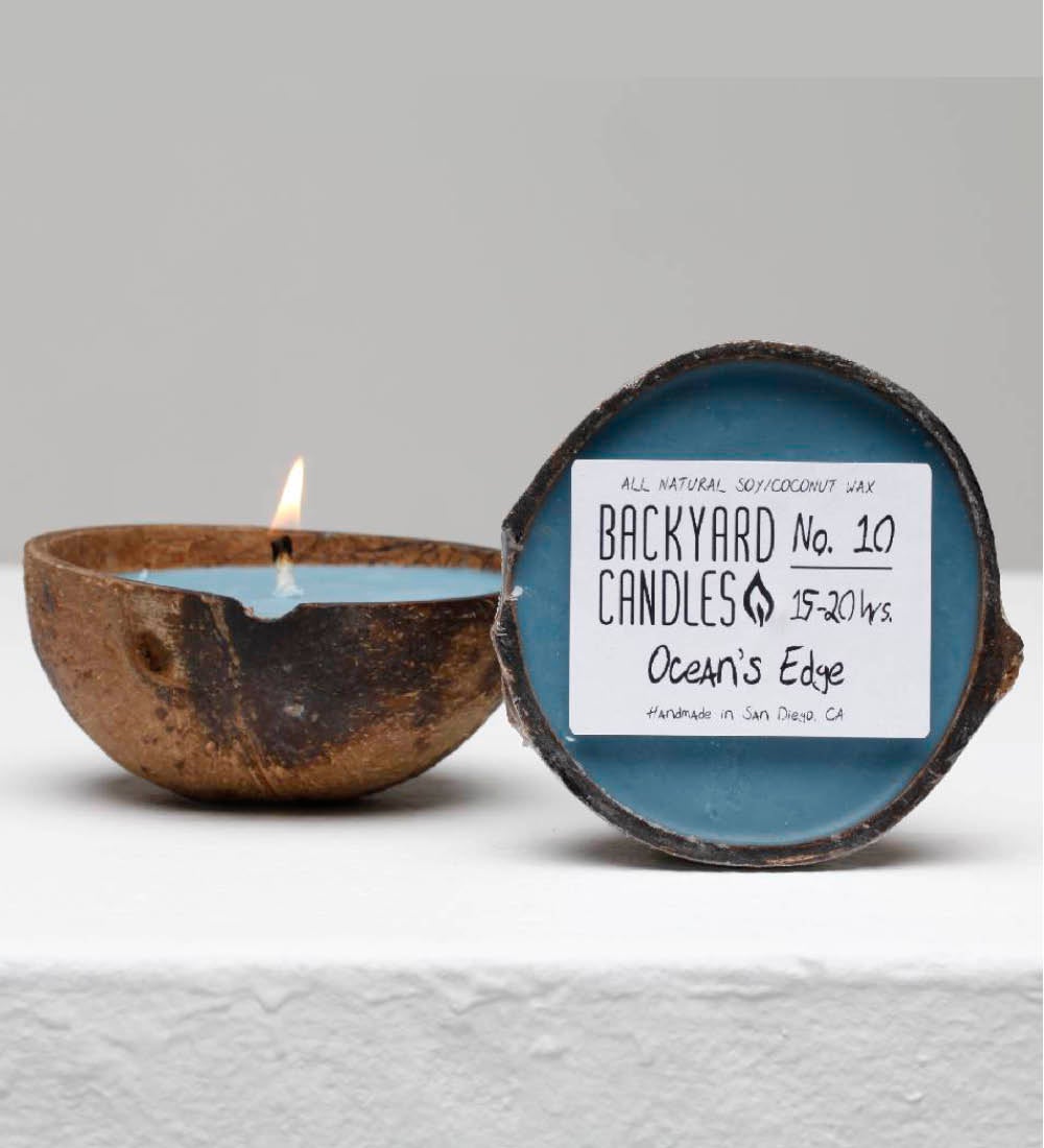 Medium Half-Shell Coconut Candle, 5 oz. swatch image