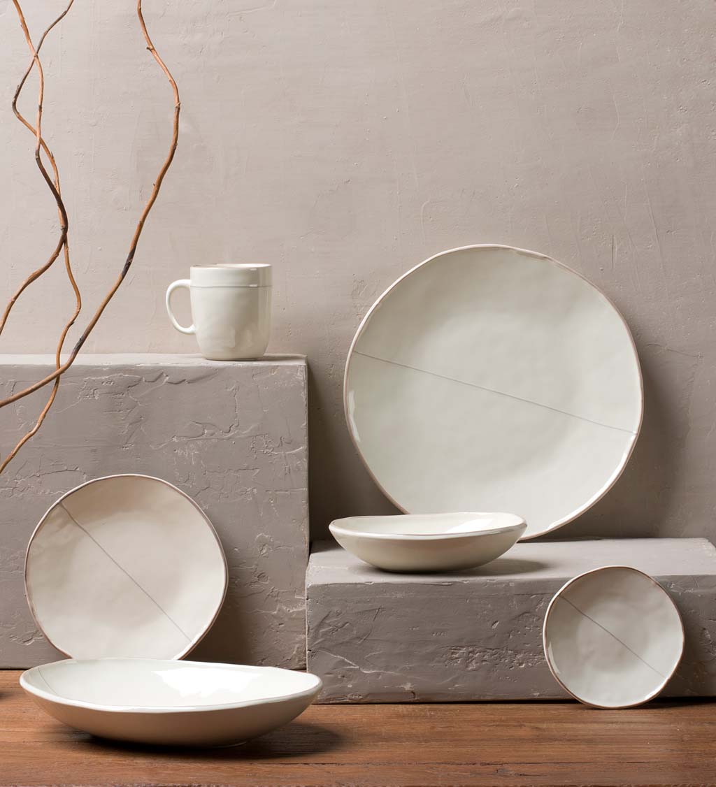 Shima Ceramic Dinnerware 24 Piece Set