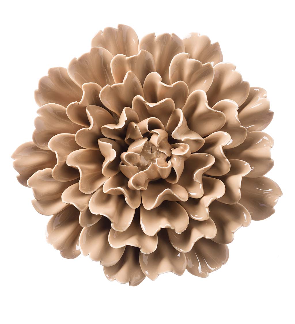 "Neutral" Collection Ceramic Wall Flowers