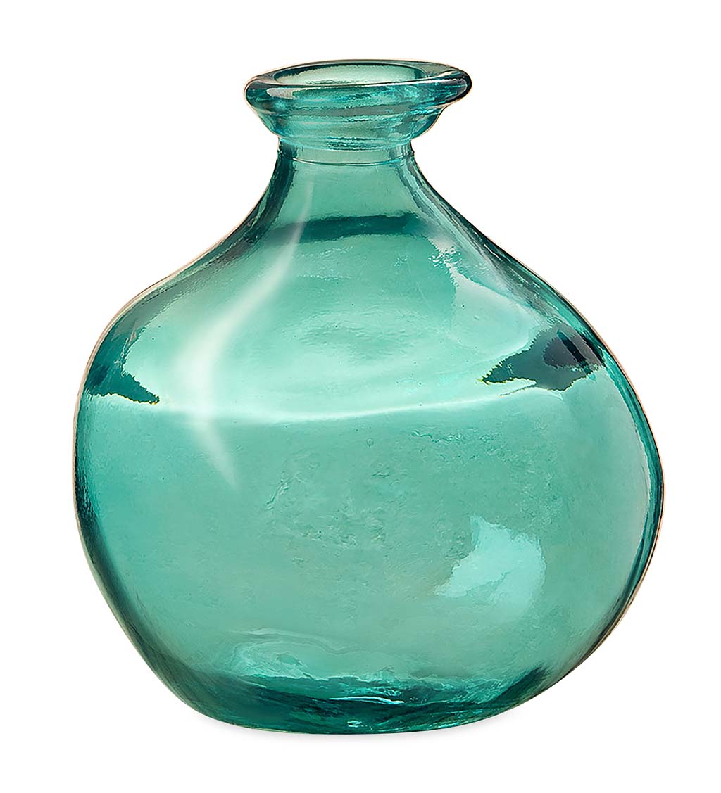 Bubble Recycled Glass Balloon Vase, 7"H swatch image