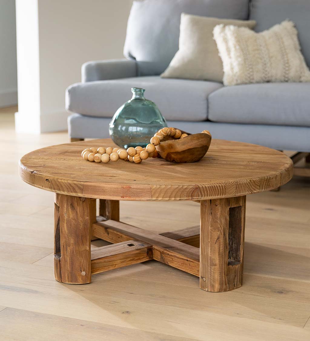 Rustic Reclaimed Pine Wood Sofa Table