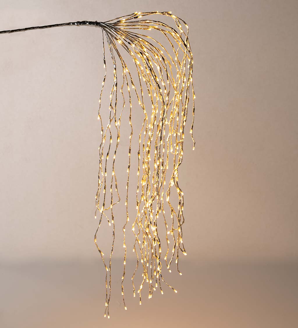 All-Weather Silver Cascading Lights, 4'