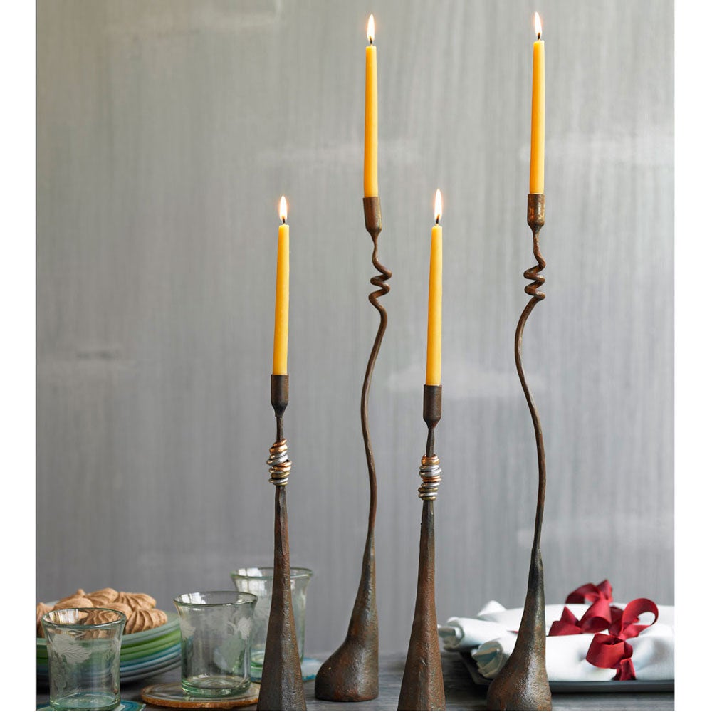 Beaded Candlesticks, Set of 2