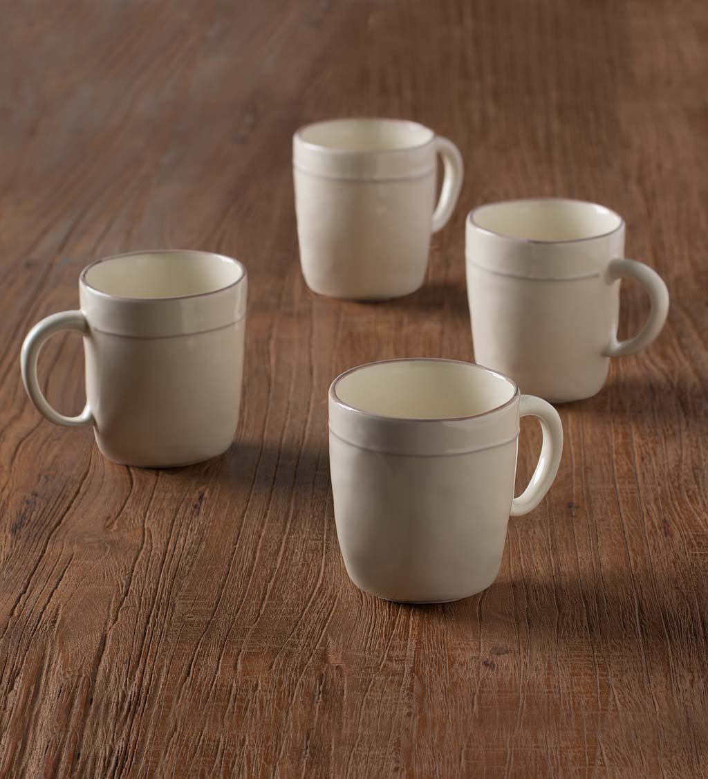 Shima Ceramic Mugs - Set of 4