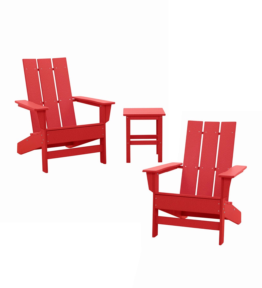 Aria Adirondack Chair and Table, Set of 3 swatch image