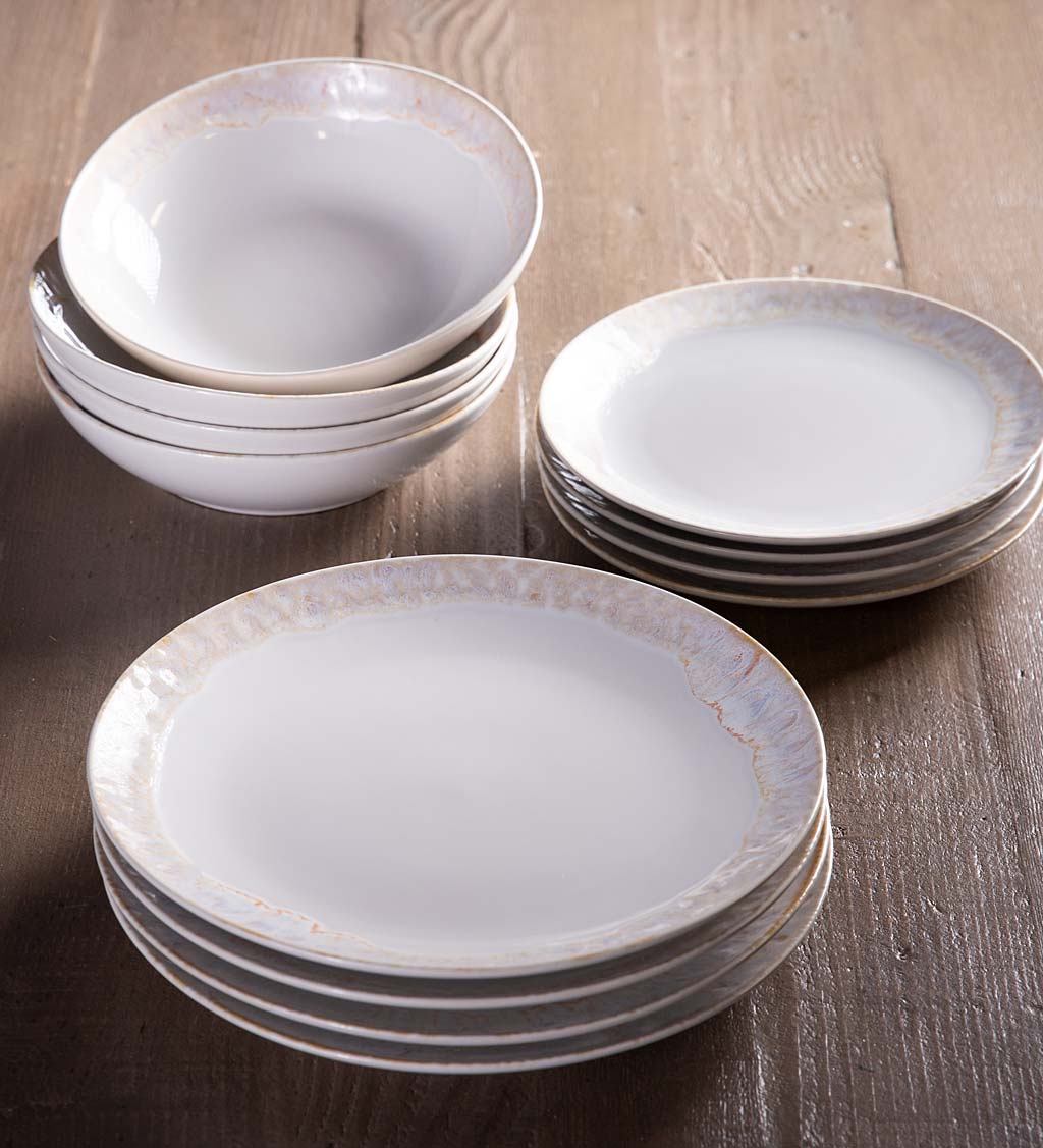 Taormina Dinnerware Set with Pasta Bowls, Set of 12 swatch image