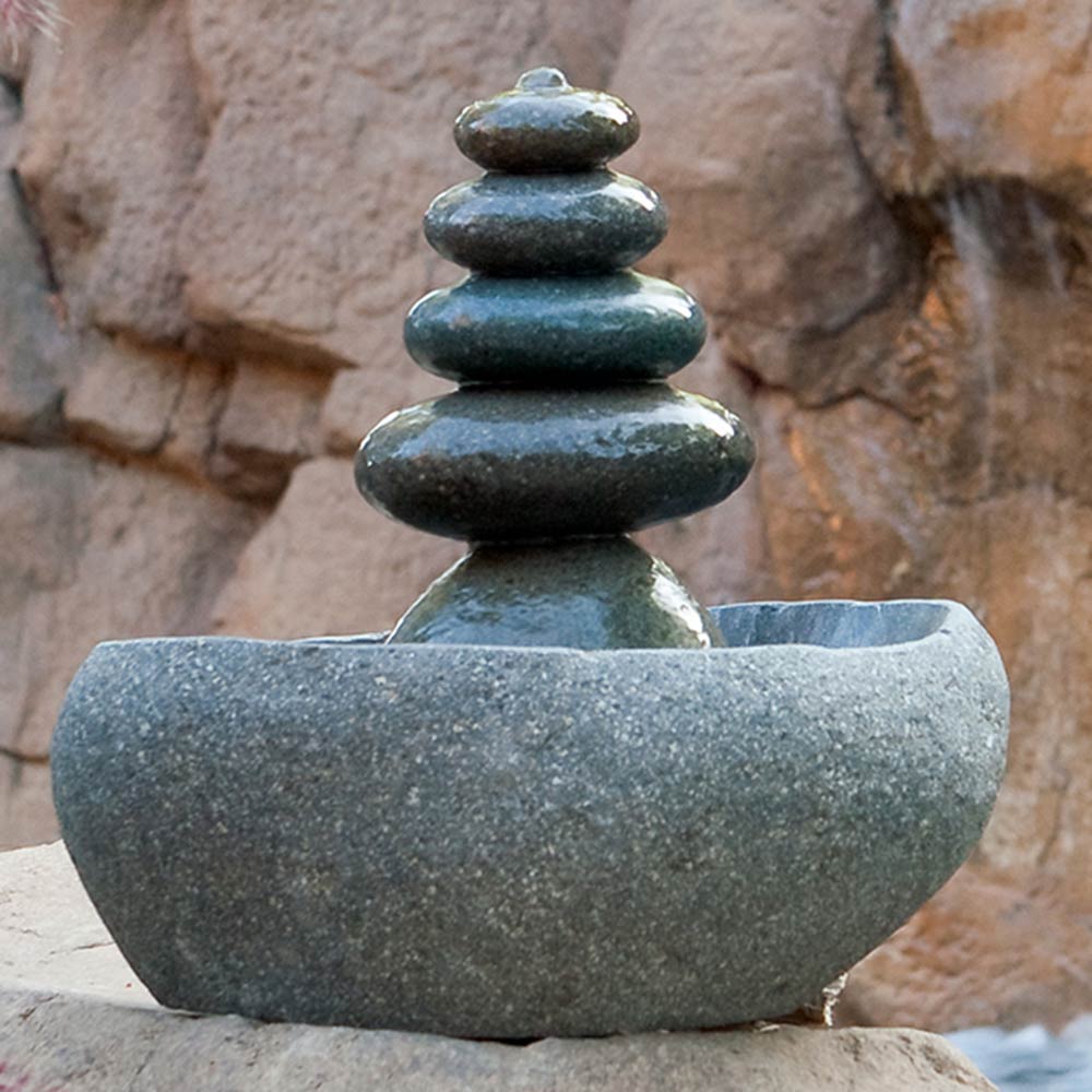 Tranquil Rock Cairn Fountain