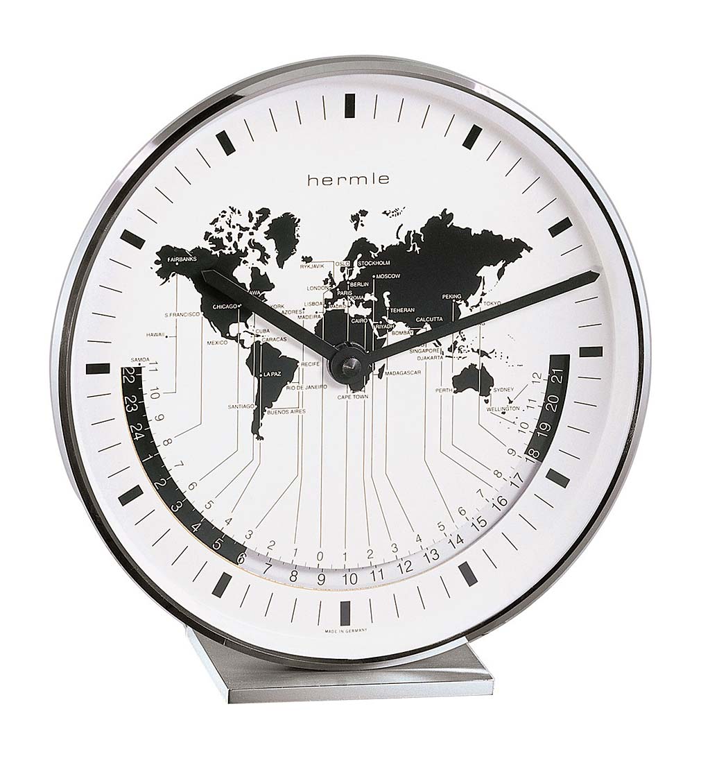 World Time Zone Table Clock