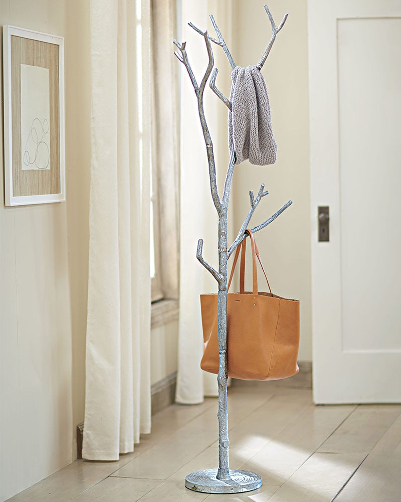 Recycled Metal Branch Coat Tree